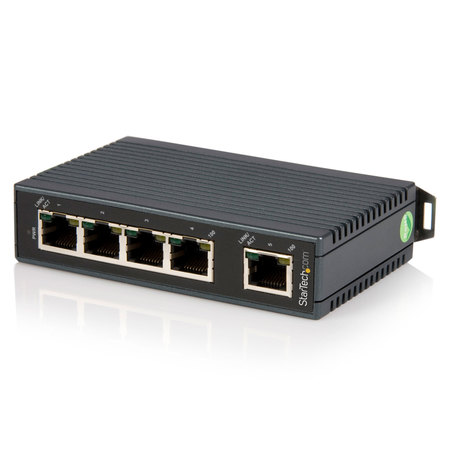 STARTECH.COM 5 Pt Unmanaged Network Switch - DIN Rail Mount - IP30 Rated IES5102